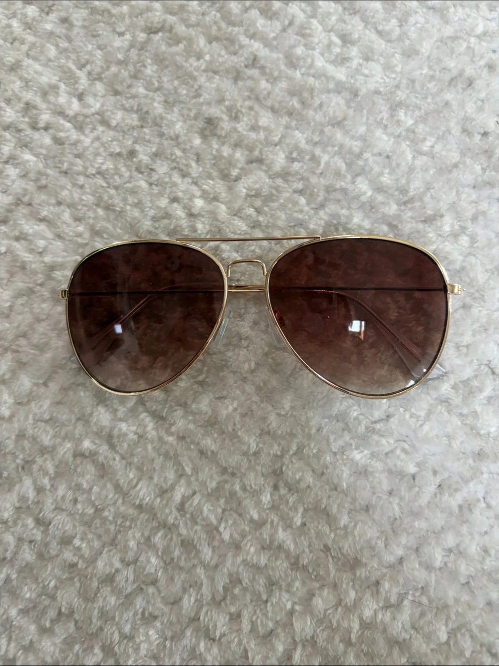 Vera Bradley Gold Frame Brown Lens Aviator Sunglasses - Women's